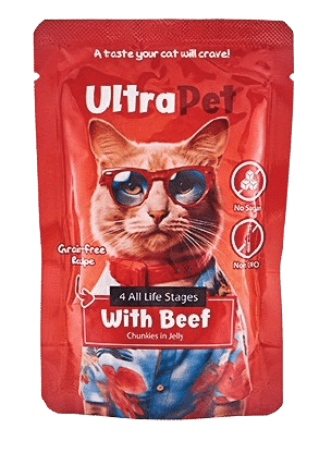 מעדן Ultra Pet (אולטרה פט) פאוץ' (85 גרם) 10 ב 35